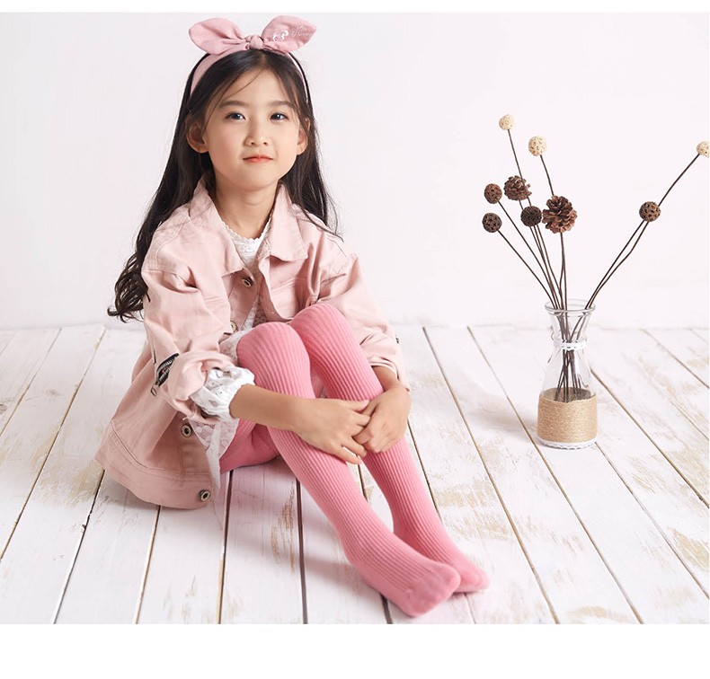 女童连裤袜春秋薄女孩打底裤袜幼儿宝宝连脚裤儿童白色舞蹈袜裤子打底