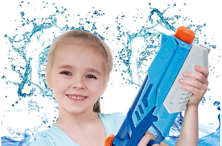 儿童水枪戏水玩具呲水枪抽拉式滋水枪超大号高压喷射背包水枪夏天户外