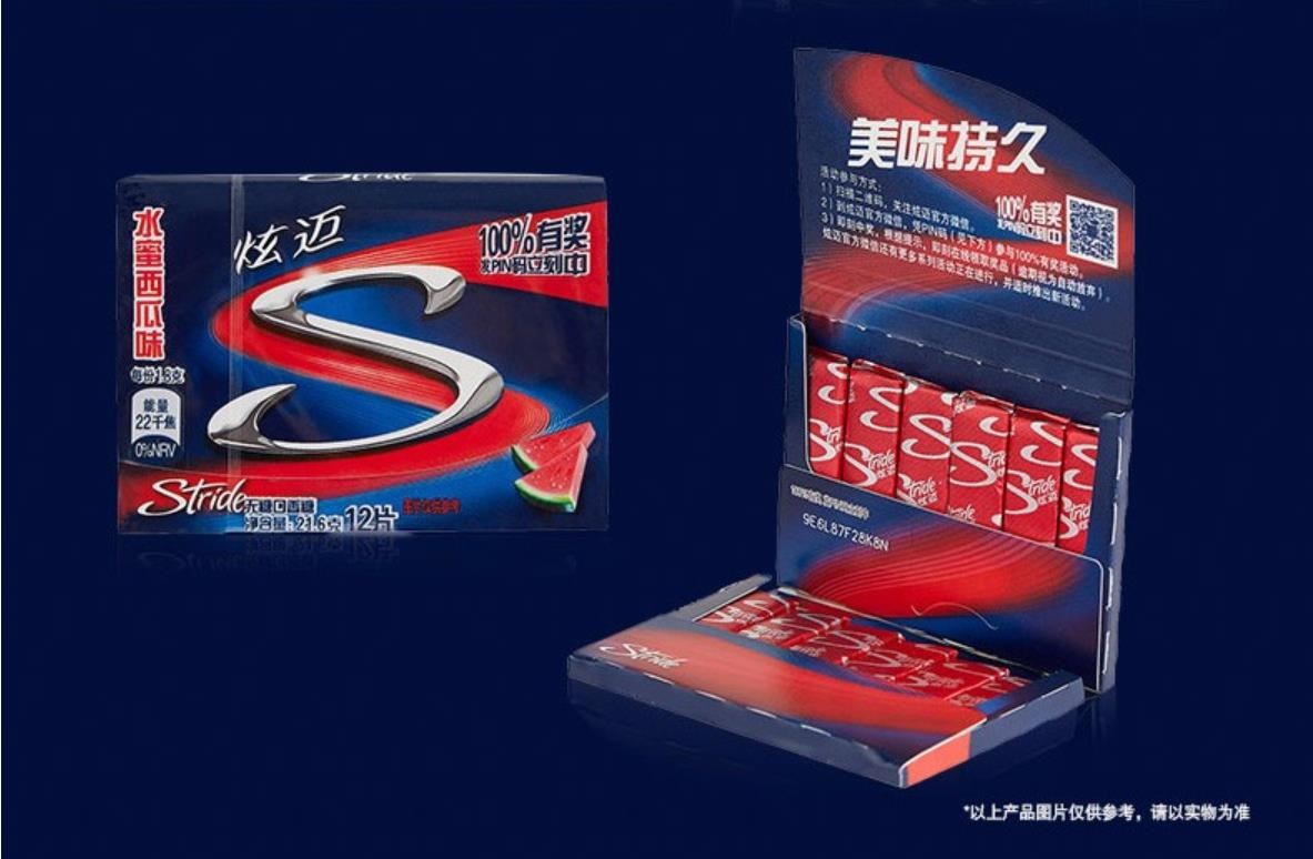 炫迈口香糖12片6盒葡萄薄荷糖西瓜泡泡糖约会无糖清新口气批发炫迈12