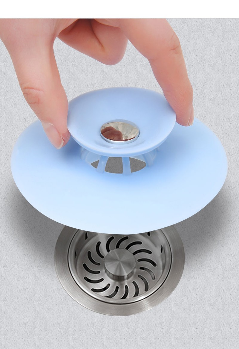 水池塞子浴缸地漏塞面盆塞防臭地漏盖水槽排水塞子下水道防臭器两个装