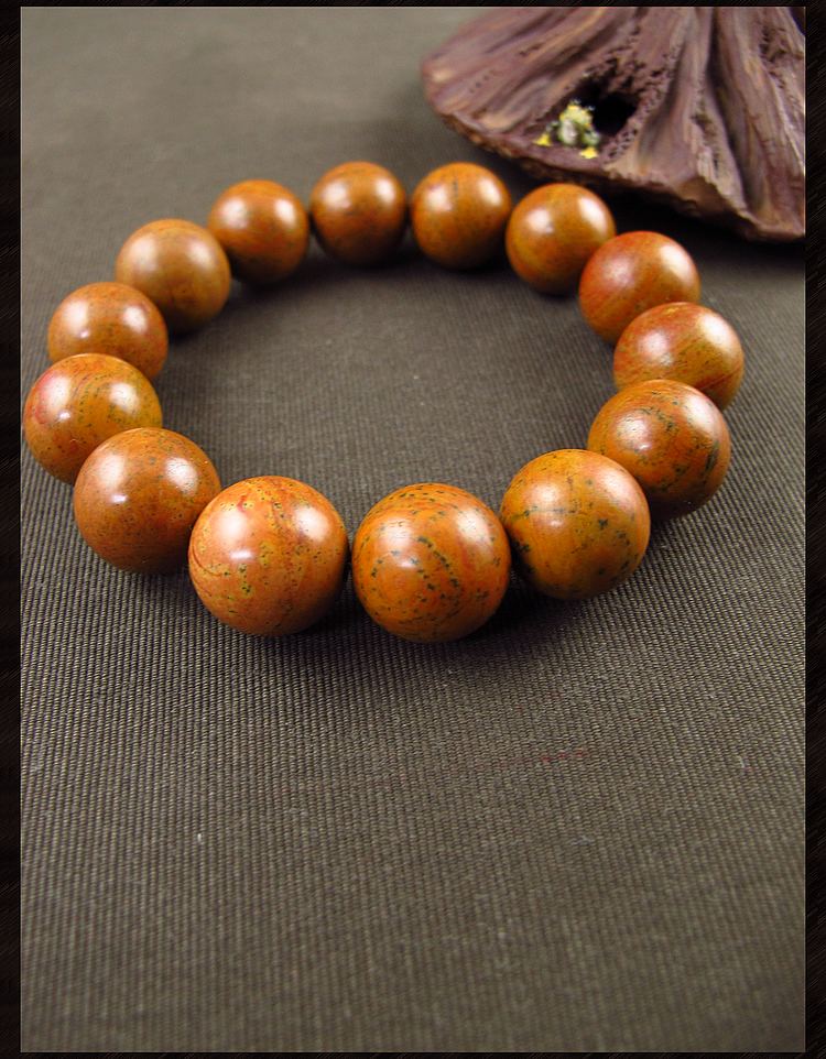 唐玛金黄色泗滨砭石手链男16mm天然泗水砭石手串男款