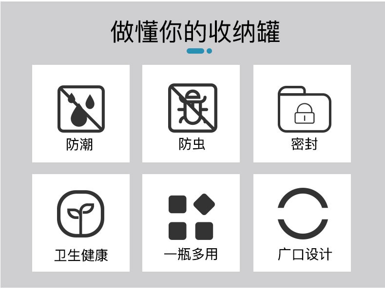 福梦兹homer大容量玻璃密封罐陈皮储存罐茶叶展示罐家用零食干货五谷