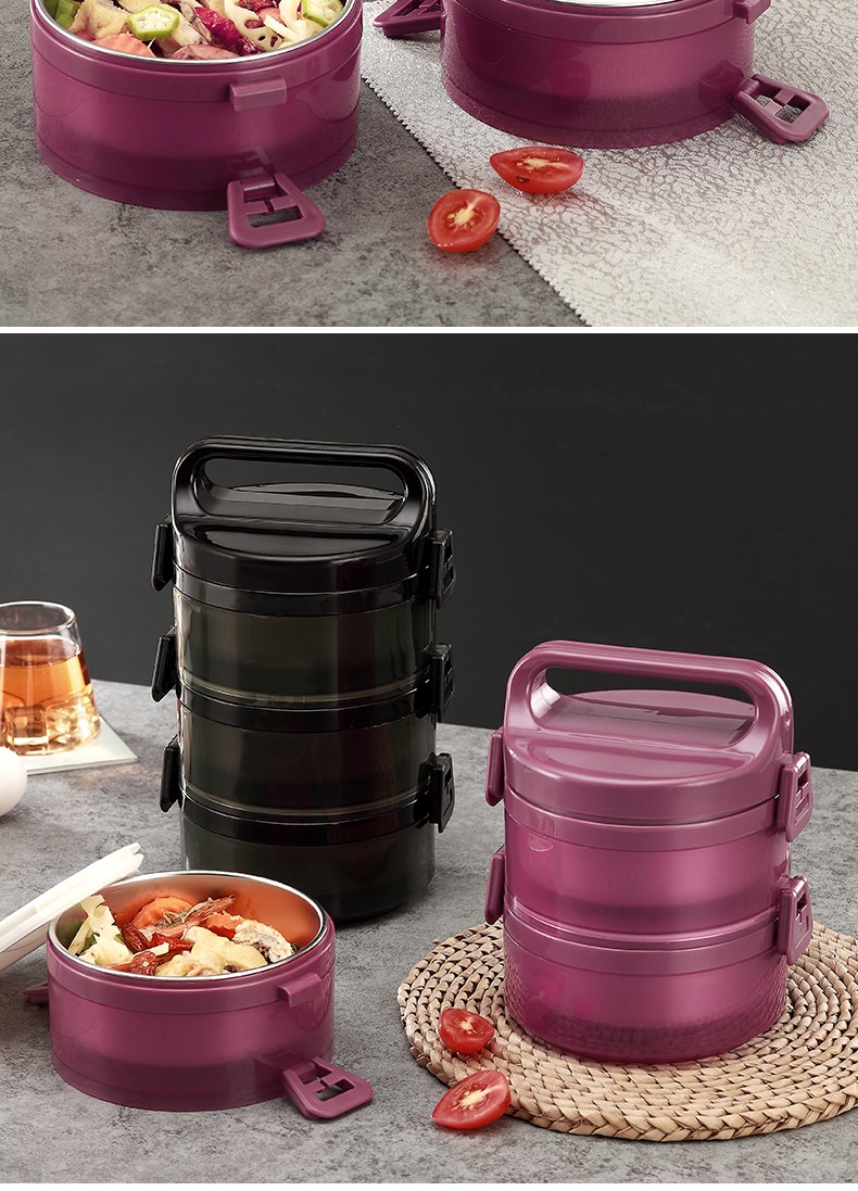 德国roydom皇龙之家304不锈钢上班族保温饭盒便携大容量手提便当盒带