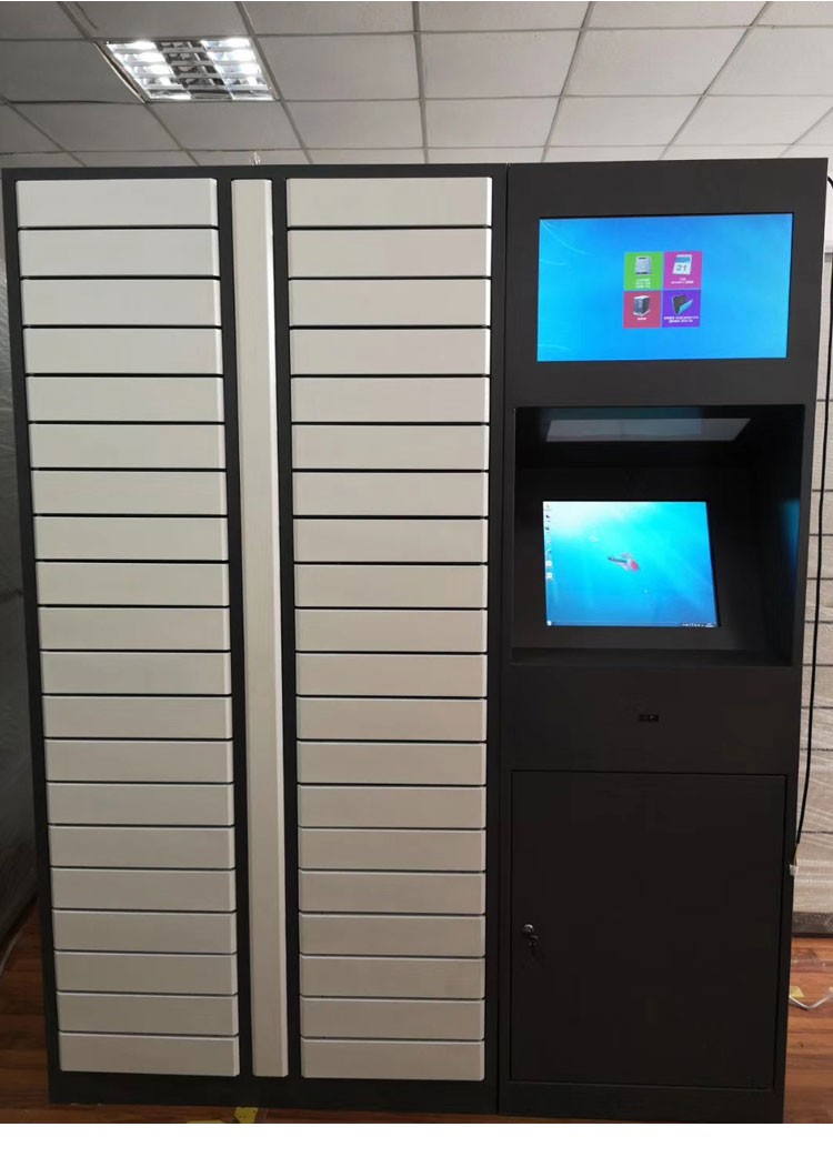 柜小区自助快递收件储物柜联网微信校园单位收件箱15寸显示屏一主二副