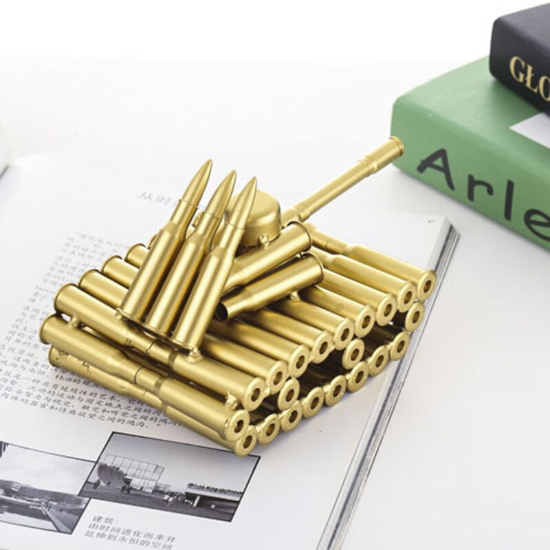 苏27飞机退伍军人纪念品军事模型摆件学生小礼品一箭穿心创意子弹笔筒