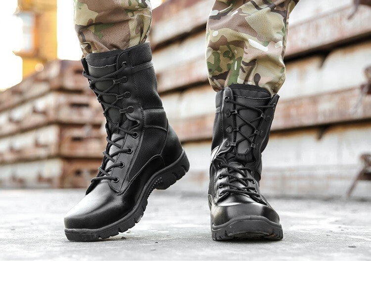 盾郎正品17式作战靴男特种军靴女陆战靴高帮特种靴空降靴防水军鞋保暖