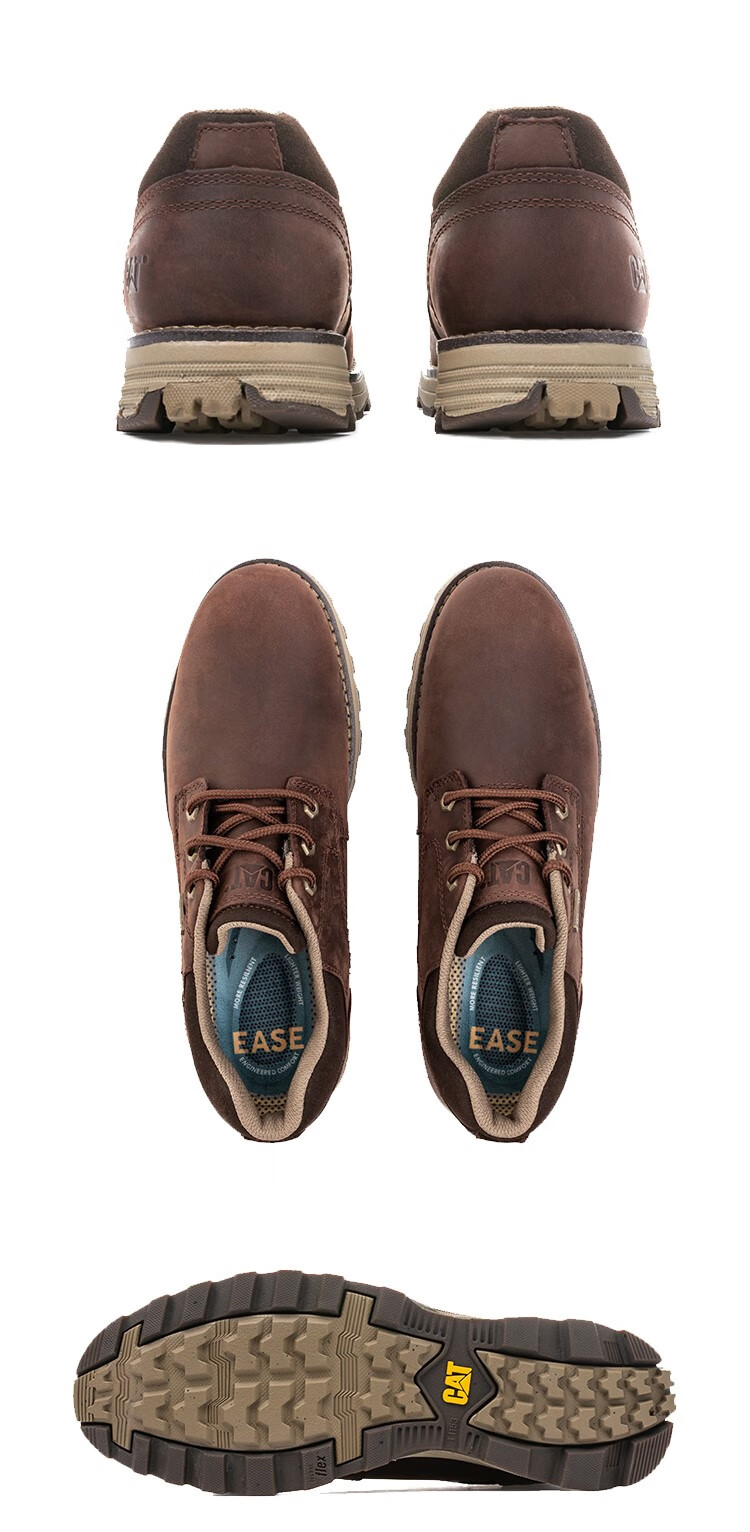 cat/卡特春夏新款男休闲工鞋/城市机能prez wp黑色休闲单鞋 深棕 42