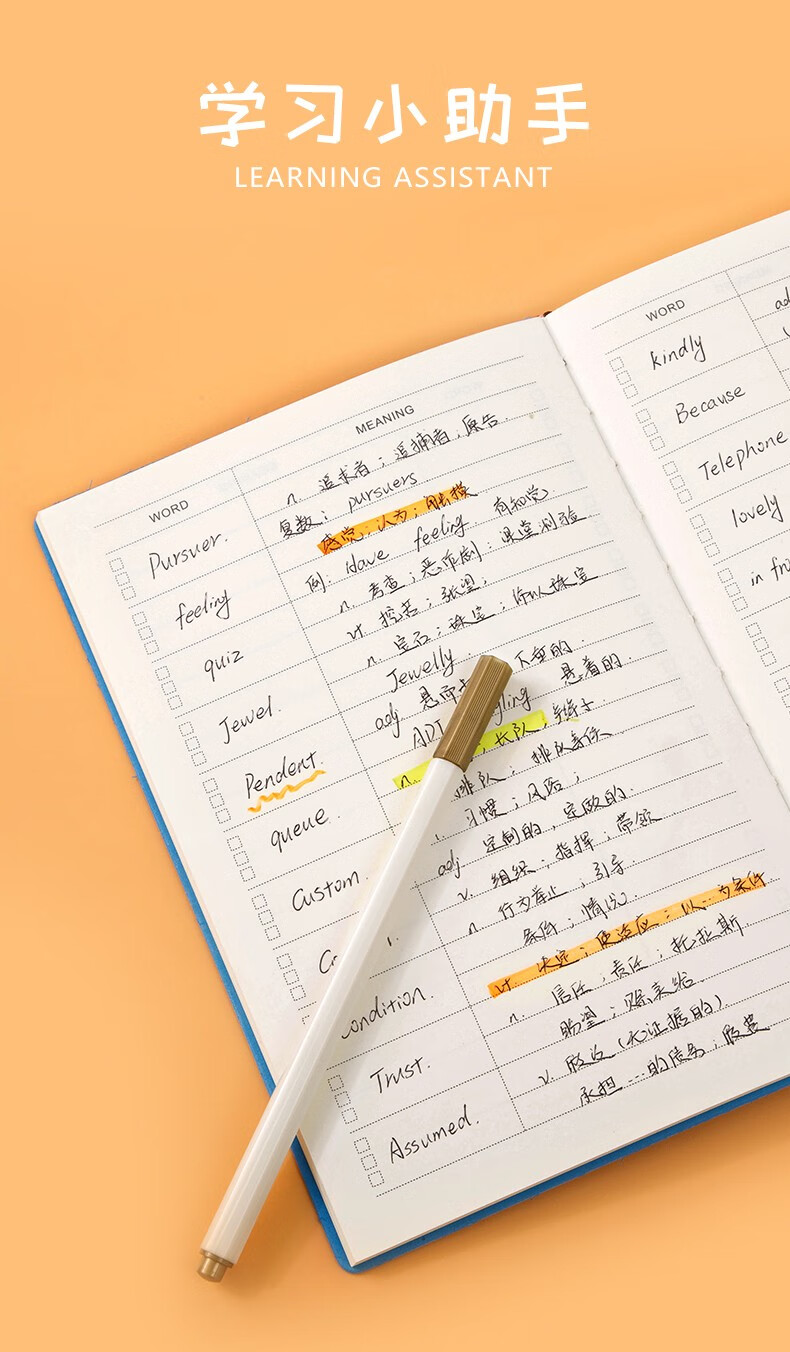 英语单词本加厚a5可爱小清新简约女单词记忆本词汇考研本大学生四六级