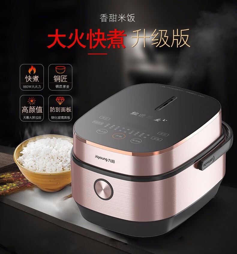 九阳(joyoung)电饭煲家用大容量智能预约4l电饭锅f-40fy6