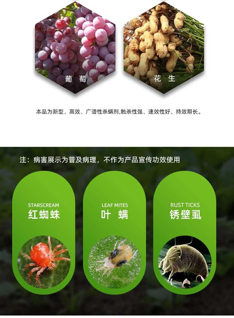 新通正园歌10%四螨嗪哒螨灵柑橘果树月季花卉红蜘蛛专用农药杀螨杀虫