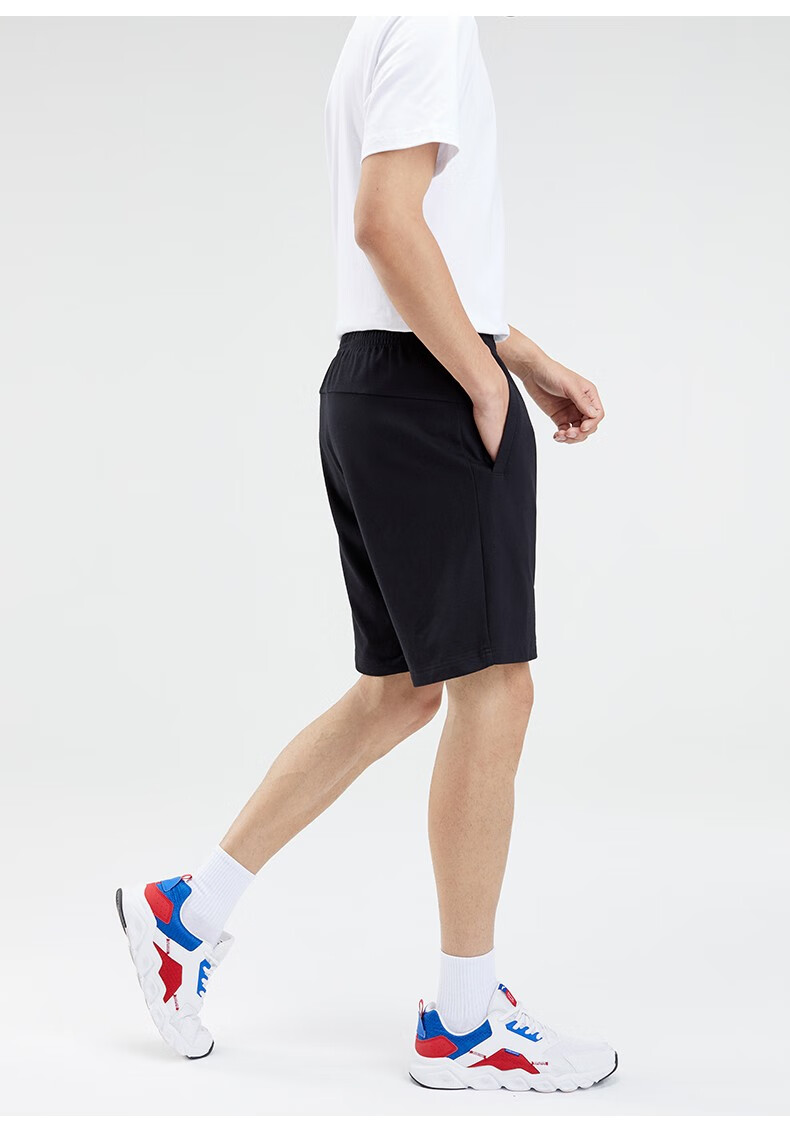 安踏短裤夏季新款2020运动短裤男针织透气舒适休闲短裤 跑步短裤 基础