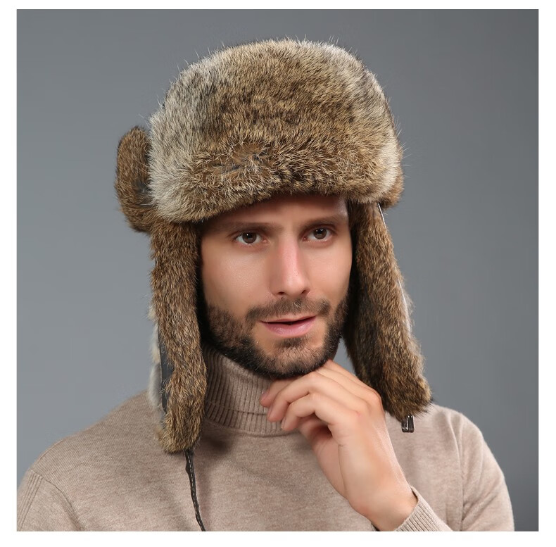 毛绒帽男帽子女秋冬季韩版东北防寒帽骑车护耳加厚防风保暖棉帽2019男