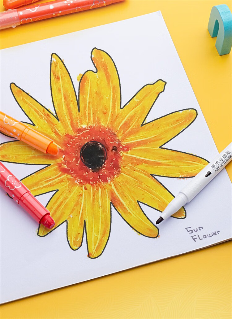 晨光美术勾线笔 漫画勾边笔 描边笔 线描笔 小双头记号笔 学生美术用