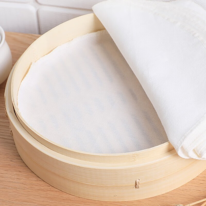 蒸锅纱布笼屉垫包子蒸布蒸笼布蒸膜布蒸馒头垫布全棉屉布5片装28cm