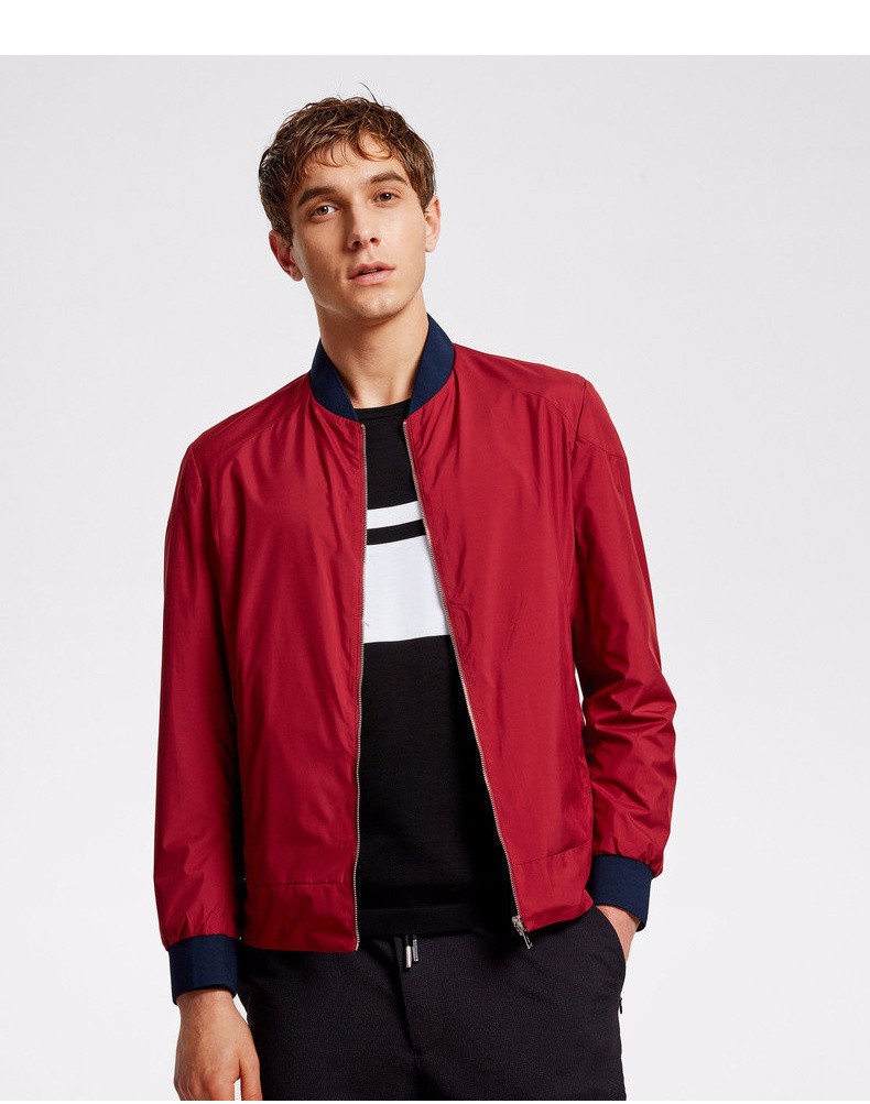 【专柜新品】劲霸男士夹克春秋2020新品商务立领 双面穿时尚实用 短版