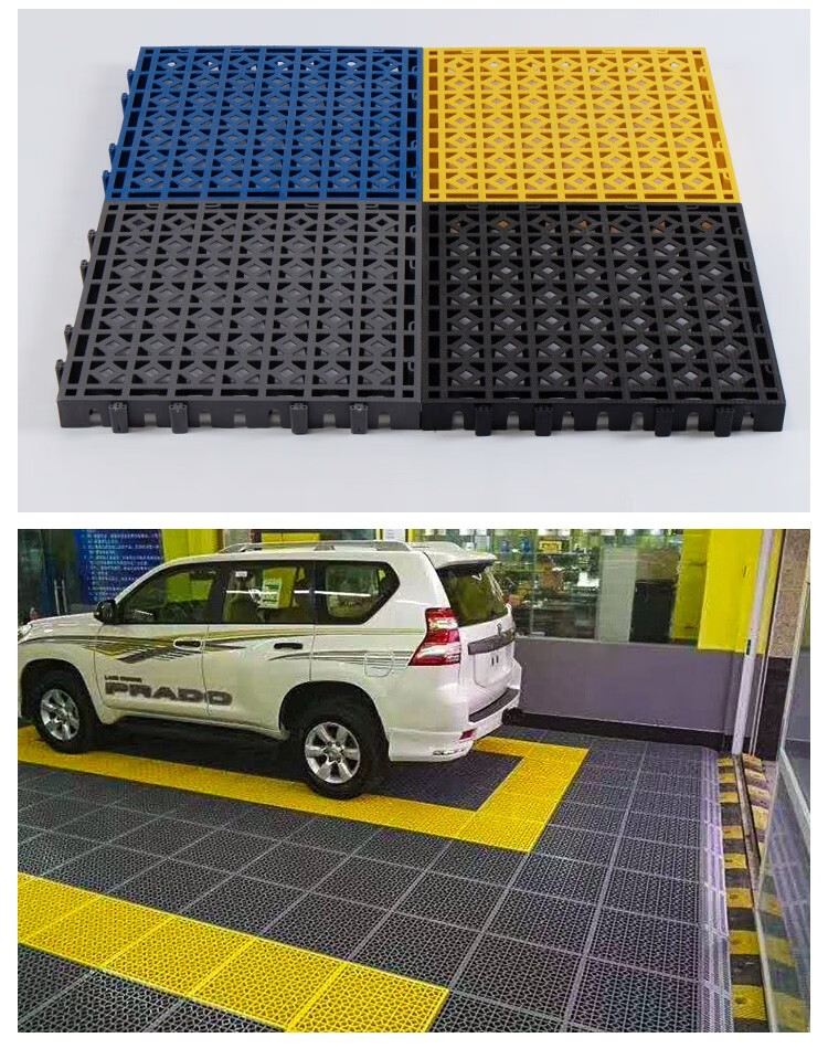 巨格4公分格栅洗车店免挖沟地漏地格栅洗车房地面网格板塑料拼接排水