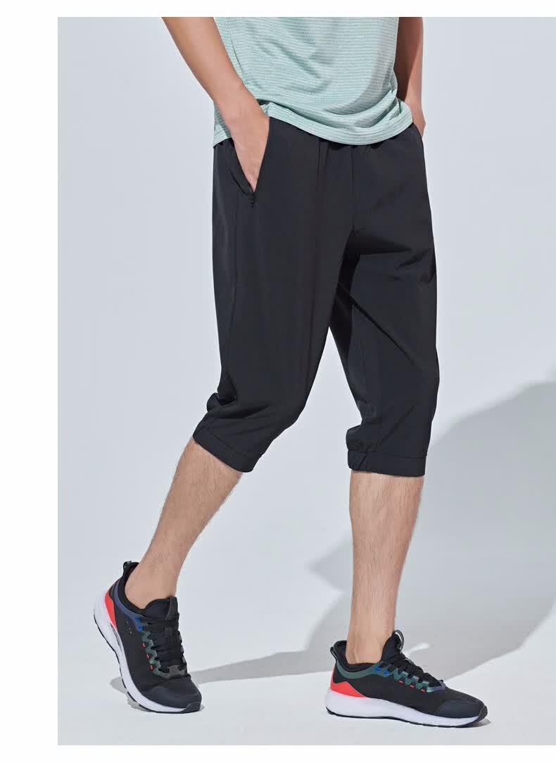 361运动短裤男宽松速干七分裤夏季新款透气男士收口小脚休闲裤男裤子