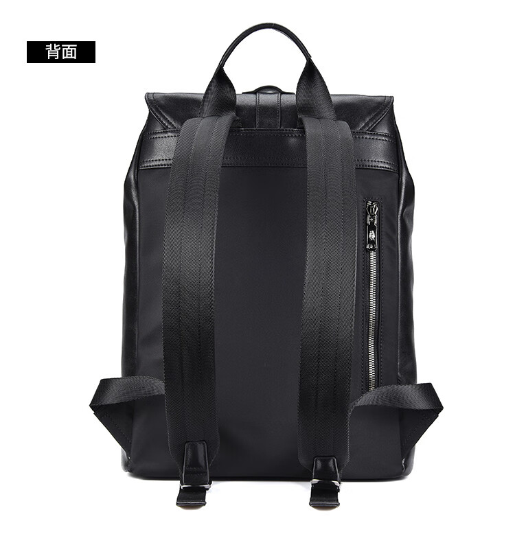 暇步士hush puppies 2022新款男士商务双肩包真皮头层牛皮背包大容量