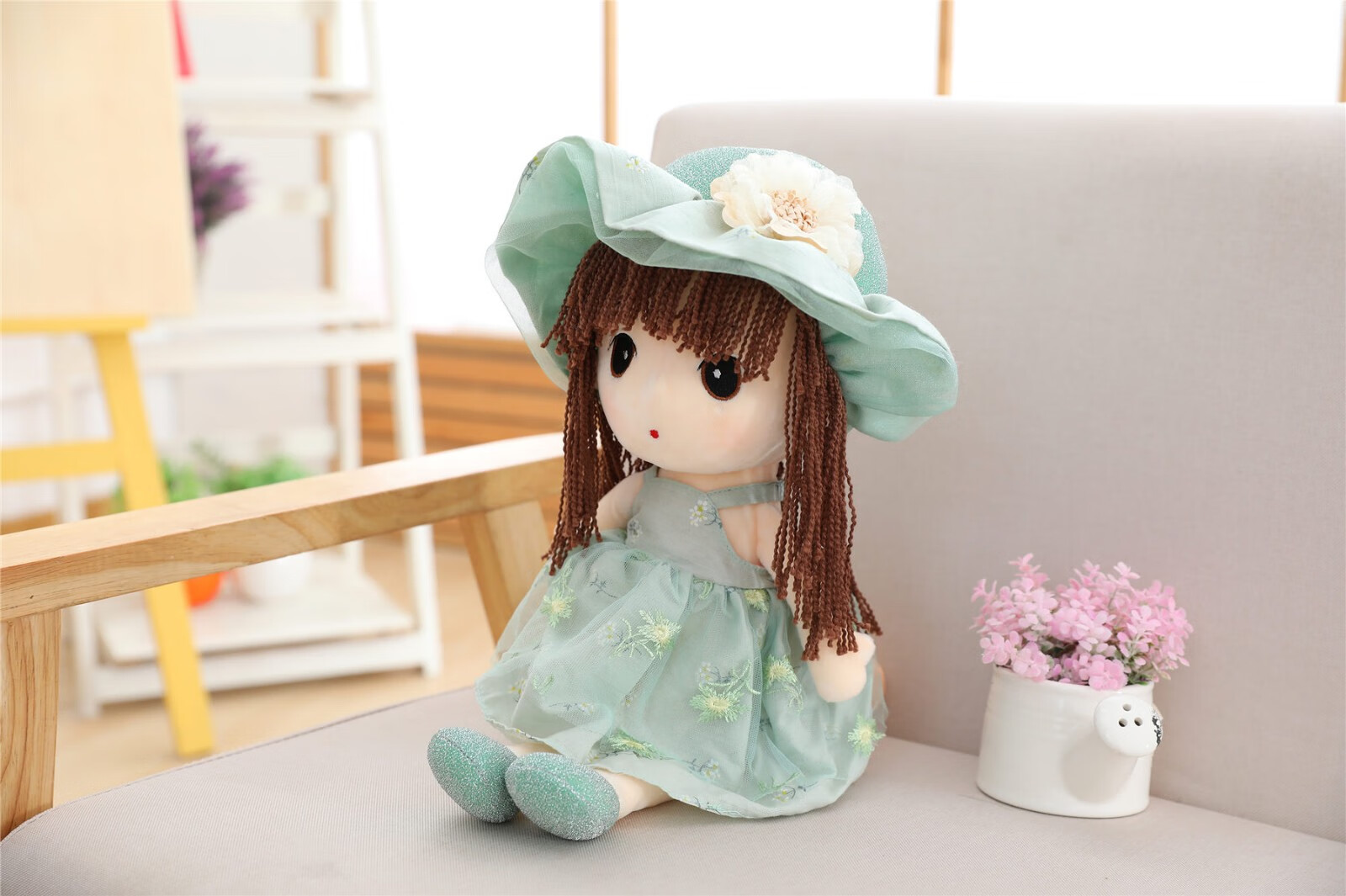 花语菲儿布娃娃毛绒玩具公仔可爱洋娃娃公主女孩睡觉抱枕儿童礼物