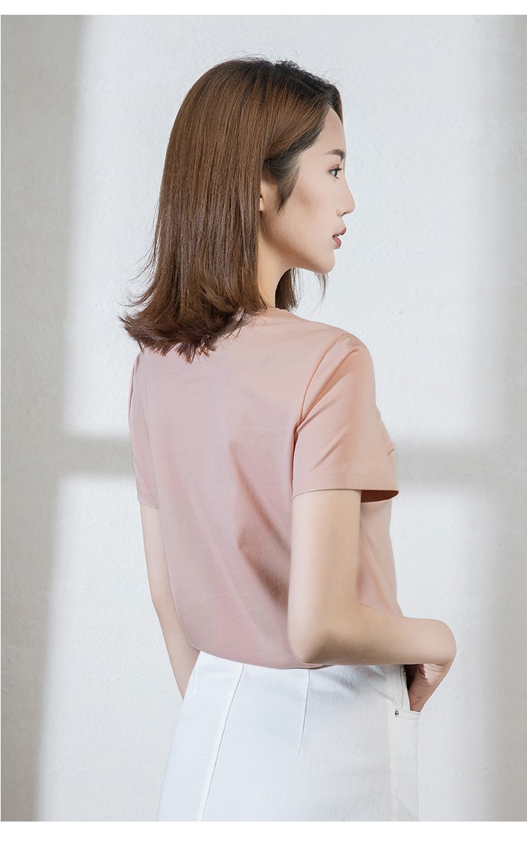 逸阳2020夏季新款短袖t恤女圆领宽松打底衫时尚白色女士内搭4161 黑色