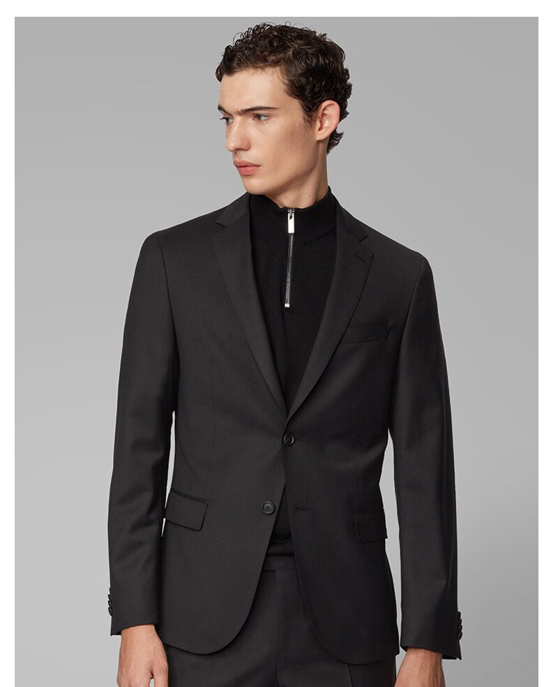hugo boss雨果博斯男士2020春夏李易峰同款初剪羊毛修身西服套装