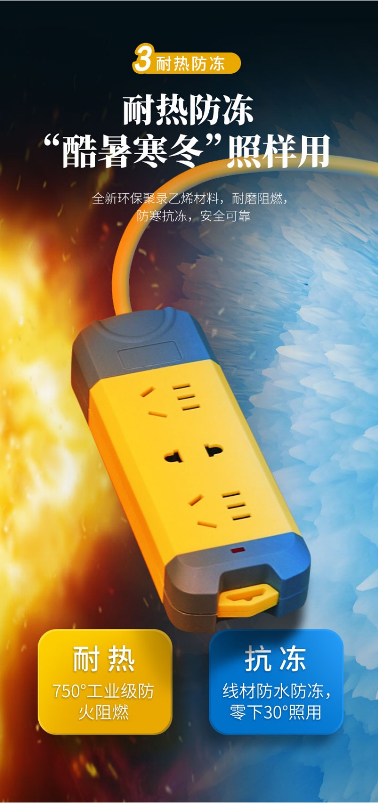 吉丁 无线插座摔不烂插排不带线防摔工程插线板接线板自接线半成品