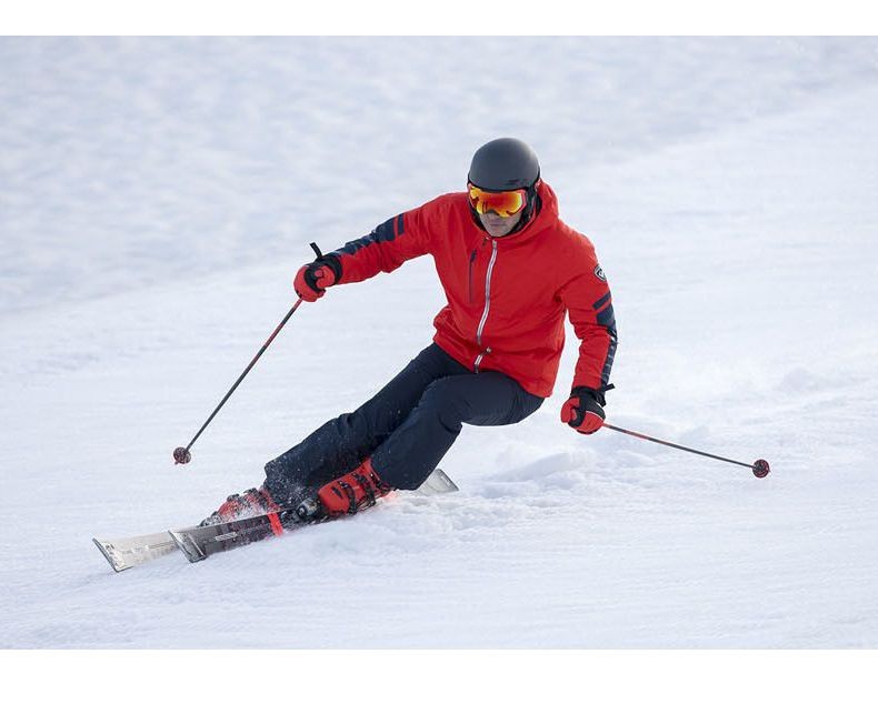 rossignol金鸡卢西诺男女款双板滑雪杖滑雪杆滑雪雪杖rdi2000 黑色