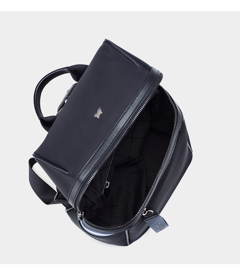 braunbuffel布兰施大容量女双肩包时尚休闲背囊个性织物牛皮女士背包