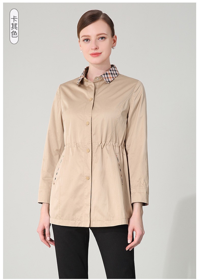 米兰登2020春秋中老年妈妈装时尚休闲外套妈妈外套女1l140103黑色l