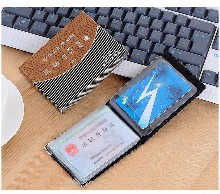 男女机动车行驶证套二合一汽车驾驶证本皮夹 金属款驾驶证卡包【图片