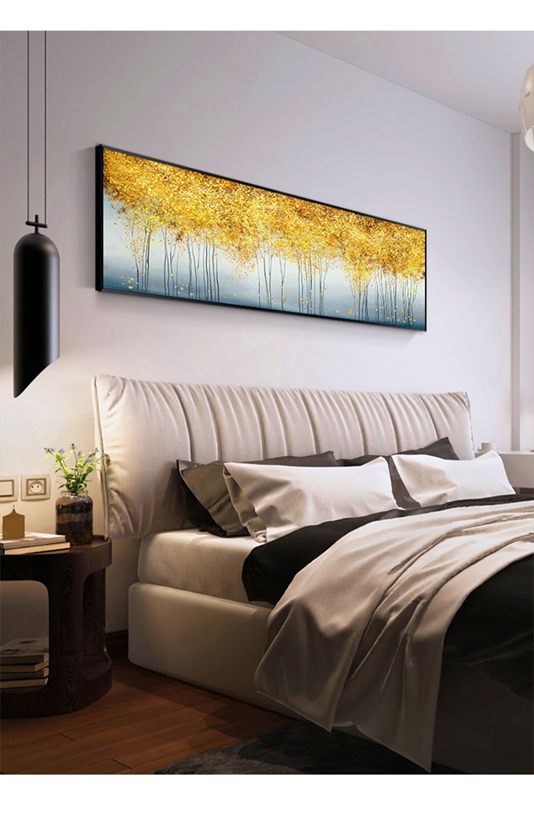 唤墙卧室装饰画床头画新中式晶瓷画客厅沙发背景墙挂画壁画现代简约画