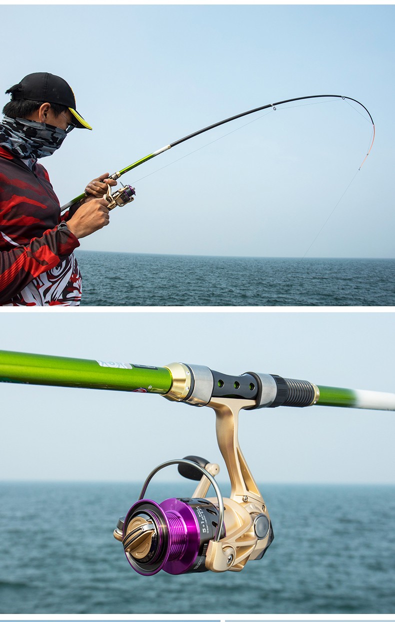 光威gw海竿套装海钓竿远投海杆抛竿甩竿可伸缩鱼竿尊红27米光威纺车轮