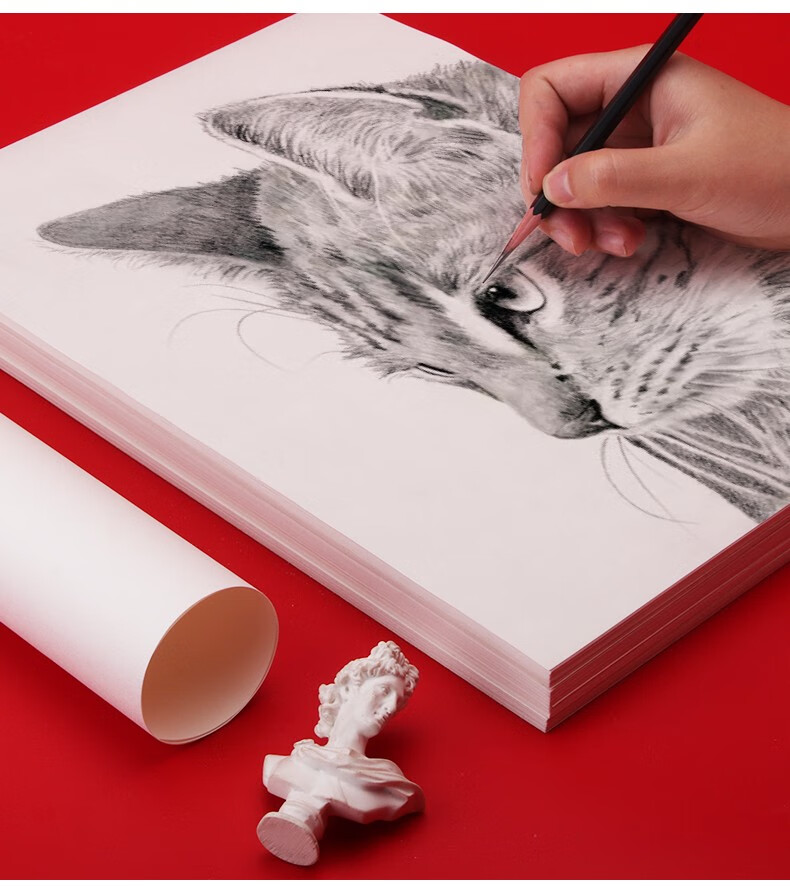 勃克素描纸8k180g速写纸4开 画画纸4k批发大白纸手绘绘画纸学生美术