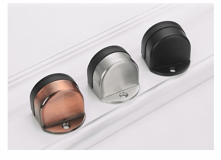 雅利达 免打孔门阻橡胶静音门碰免钉房门客厅门顶防撞器隐形门碰 白色