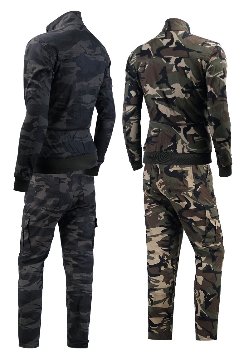 迷彩服套装男士纯棉耐磨工作服套装作训秋冬季弹力工地工装劳保电焊