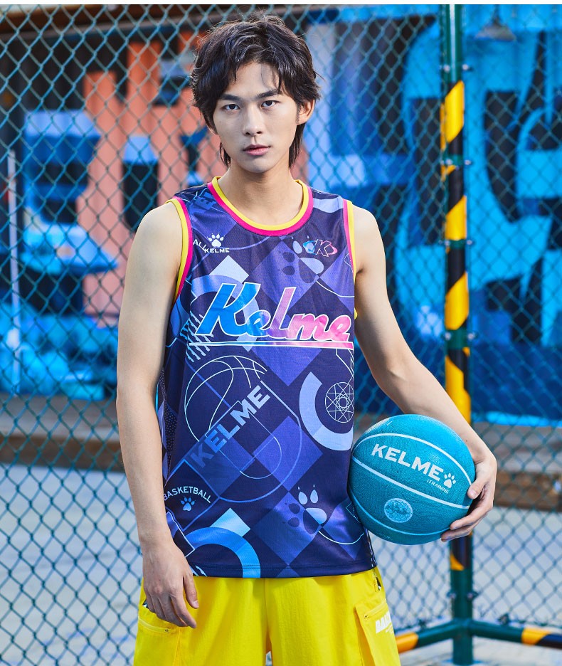 服背心男2020新款3x3大学生联赛速干运动训练球衣bx60225002 湛蓝色 m