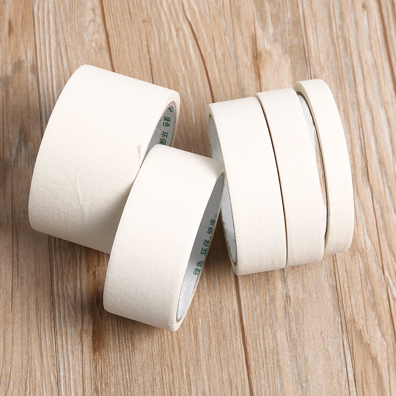 国信美纹纸胶带 素描遮盖水彩留白胶纸 美术遮蔽白色纸胶带 4cm宽3个