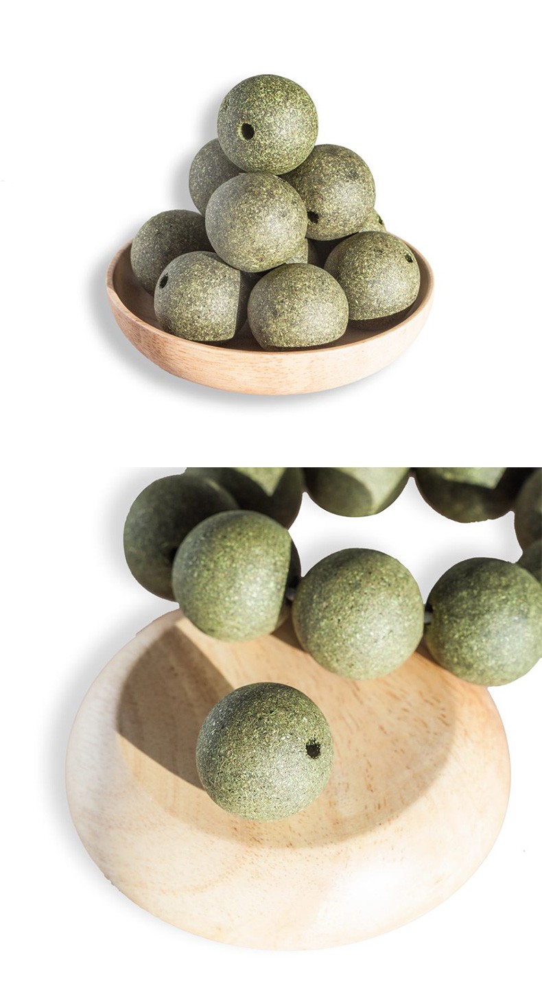 吸猫手链猫薄荷球虫瘿果木天蓼项链撸猫神器猫咪零食磨牙咬啃玩具 9球