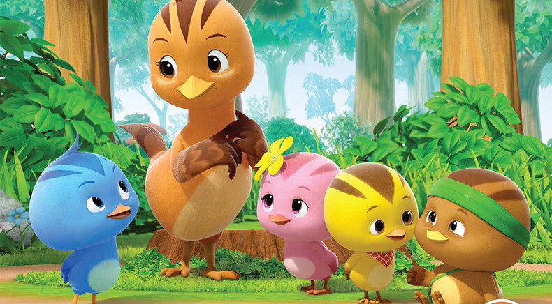 正版萌鸡小队英文版幼儿童宝宝英语启蒙早教动画片dvd视频碟片