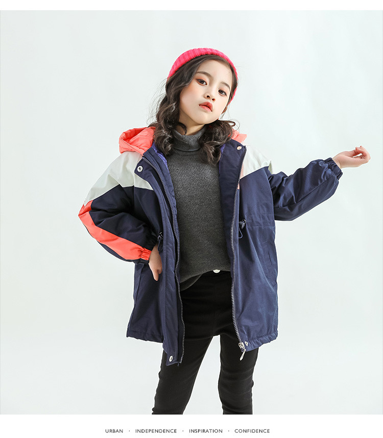 木木屋mu mu wu 女童外套春装2020新款儿童洋气网红秋冬装大童装风衣