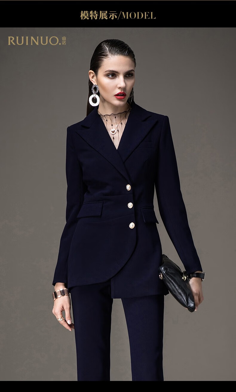 睿诺女总裁套装英伦风高端职业装商务时尚西装气质正装