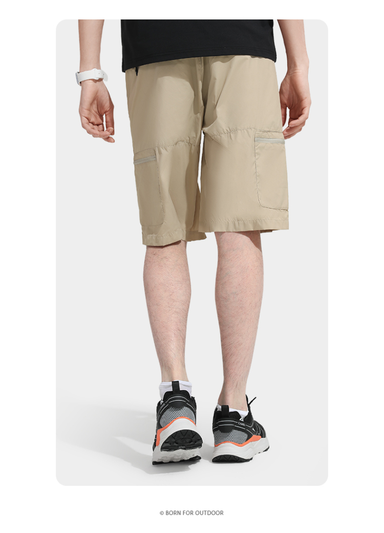 骆驼运动短裤2022夏新款速干舒适透气时尚潮流工装休闲裤 aba