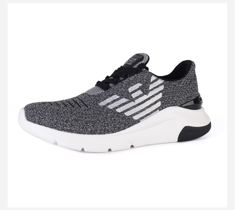 阿玛尼armani男鞋灰色四季可穿男士休闲鞋运动鞋98365灰色8