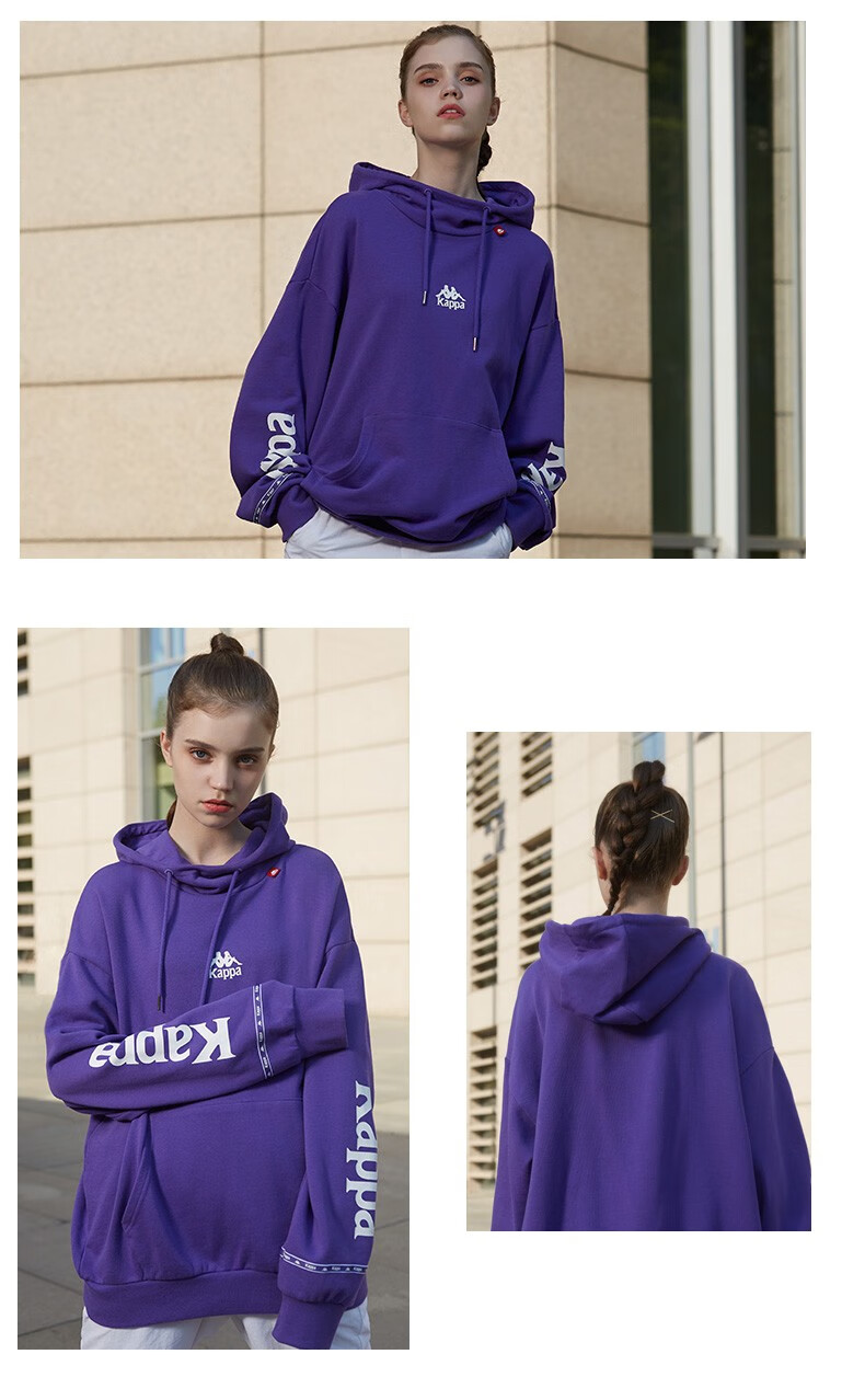 品牌: 卡帕(kappa) 商品名称:kappa背靠背情侣男女运动卫衣休闲外套