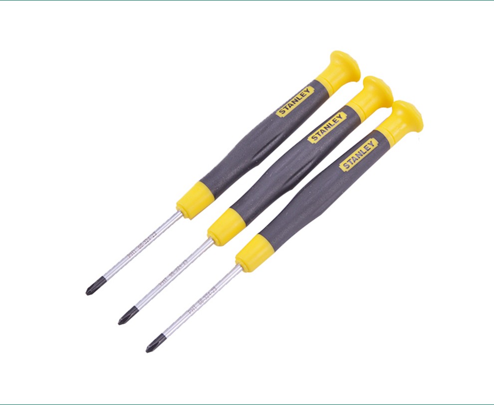 史丹利(stanley)微型精密螺丝批 手机眼镜钟表拆机小螺丝刀 一字,十字