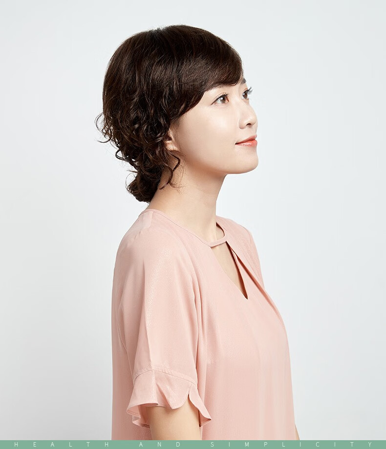 卡琦诺假发女长发自然全头套中长发全真人发丝大波浪长卷发羊毛卷中