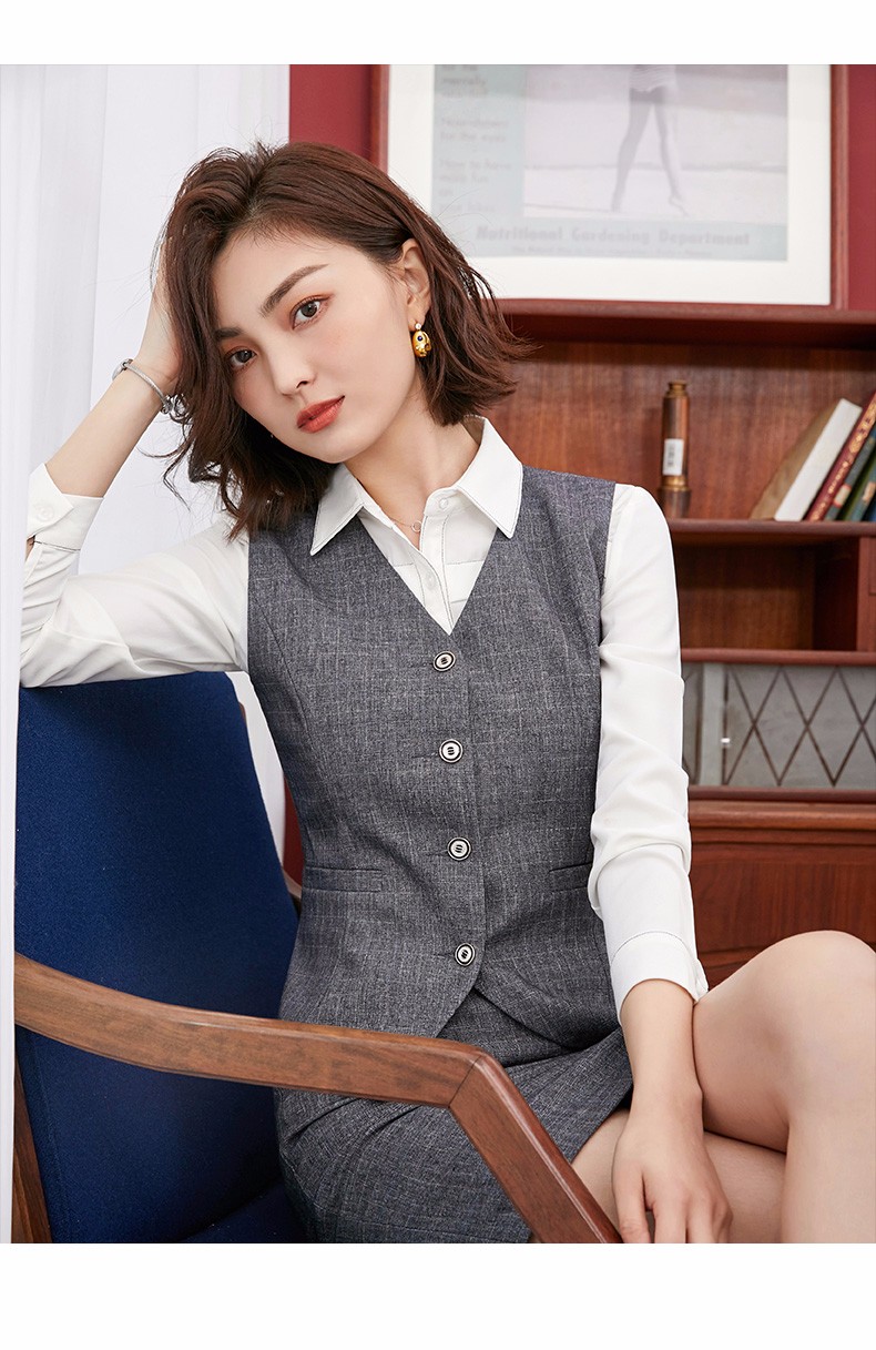 女商务正装时尚气质面试经理工作服工装英伦小西服黑色西装半身裙xl