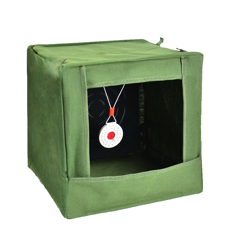 弹弓靶箱双层加固消音布不锈钢骨架练习弹射击靶折叠式bb回收箱练习