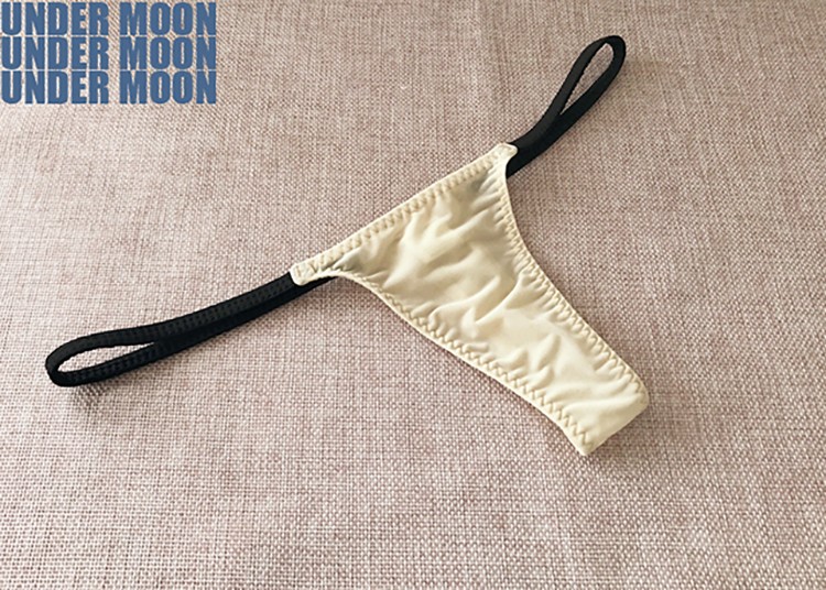 undermoon超低腰女士紧身丁字裤超小迷你性感女丁裤弹冰丝女用情调t裤