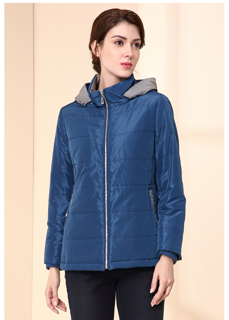 米兰登秋冬新款中老年女装棉服妈妈装时尚连帽棉衣外套女宽松加厚保暖